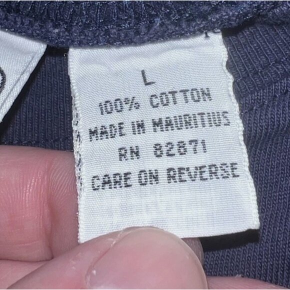 Michigan J Frog WB 1995 Blue Pocket Embroidered T Shirt Acme Clothing Size Large - Picture 6 of 8